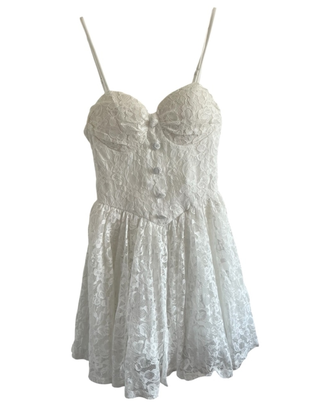 Faeriesty Corset Bodice Cotton Blend Fit & Flare Mini Dress